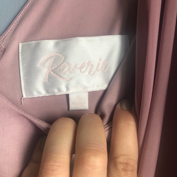 Dust rose bridesmaid dress size 16 - Picture 4 of 4